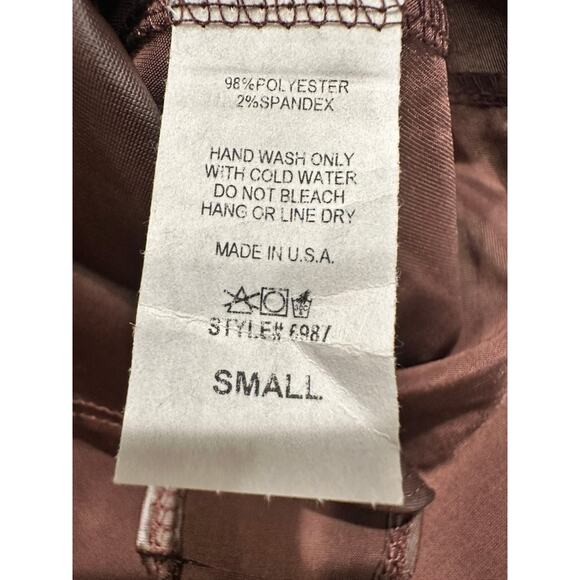 Everyday Chic Boutique – Brown Faux Leather Bodysuit – Size Small - Picture 3 of 4